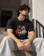 NO RULES — Men's Graphic T-Shirt Black